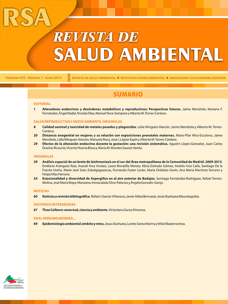Revista de Salud Ambiental 14 (1) 2014